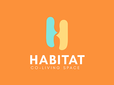 Habitat Co-Living Space Logo 2017 branding co living habitat hotel logo study work