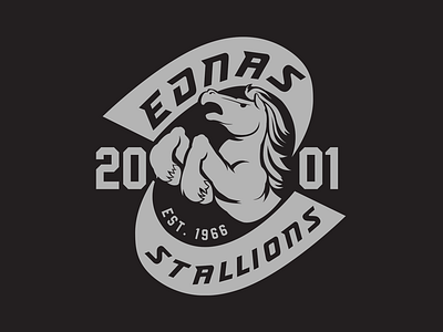 EDNAS Stallions Logo 2017 branding horse logo school sports stallion team university