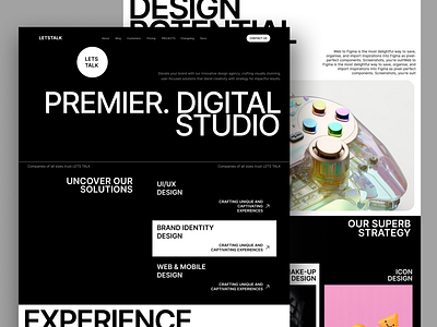 Premier Design Studio black design ui ux web white