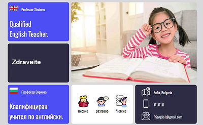 Language Teachers Wordpress theme branding graphic design ui