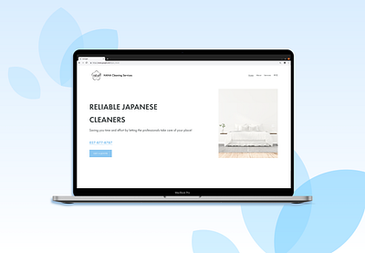 HANA Cleaning Services Redesign branding design ui ux web web design website design