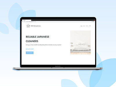 HANA Cleaning Services Redesign branding design ui ux web web design website design