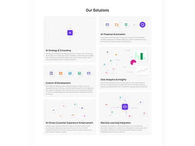 AI Illustration for Landing page ai artificialintelligence clean cleanui design gpt illustration landingpage oursolution product section simple simpleui ui uidesign uiux uiuxdesign uiuxdesigner webdesign