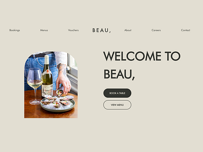 Beau Ponsonby's Website branding ui ux web design website website design