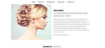 Cosmetic Beauty Salon Design (HERA) beauty website cosmetics minimalist ui