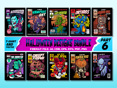 Halloween designs bundle part 6 best halloween