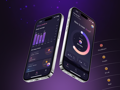 Sleep tracking mobile app sleep sleep tracking tracking ui design