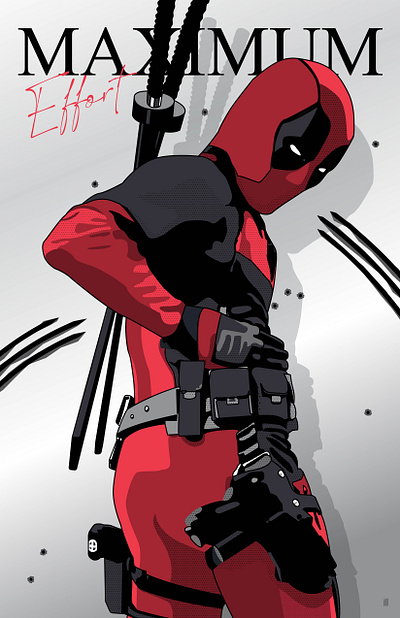 Deadpool adobe illustrator design graphic design illustrator layout poster design vector graphics