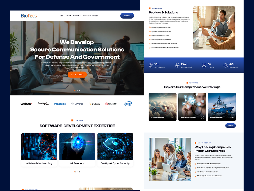 Software Company(BroTecs) Website Redesign branding clean design corporate website minimal design modern ui responsive design software design tech company tech design ui ui design ui trends ui ux uiux user experience user interface ux design web design web development website redesign