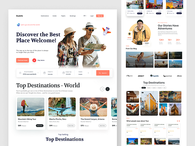 Travel Agency - Landing Page ux/ui design landing landing page landingpage tour tourism travel travel agency travel agency landing travel agency landing page travel company landing page travel design travel landing page traveling trip trip landing page ui uxdesign web design website