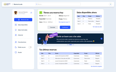 Reserve a room 3d booking calendar dashboard design dribbble interface meet reserve room sketch ui ux