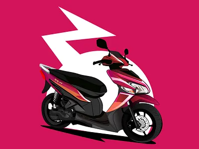 scooter matic vario illustration matic scooter vario