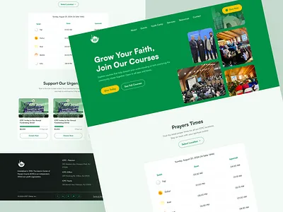 Fundraising ICPC Landing Page figma design fundraising islamic website landing page ui ui design website website design