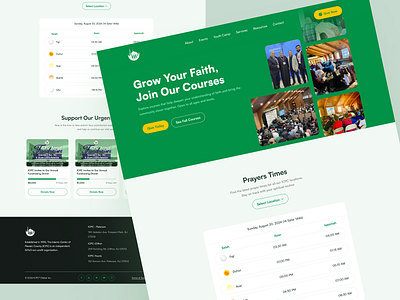 Fundraising ICPC Landing Page figma design fundraising islamic website landing page ui ui design website website design