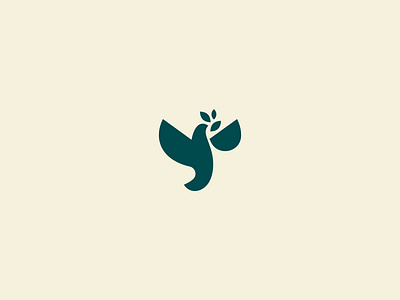 Bird Logo beauty bird brandidentity branding branding concept eagle fly freedom green illustration leaf logo logo design logodesign minimalist nature simple