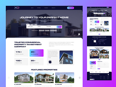 Property Investment Company Website Design creative investment landing page lex properties mortgage property real estate responsive ui ux website