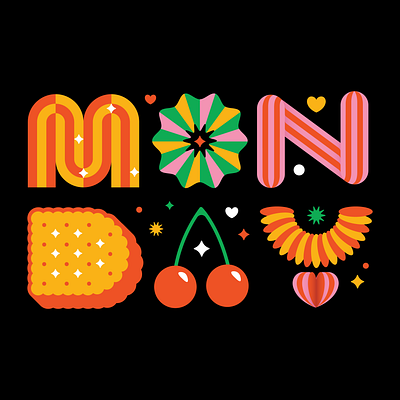 Type exploration_001 : Monday Vibe branding graphic design happy monday illustration monday pattern design typography