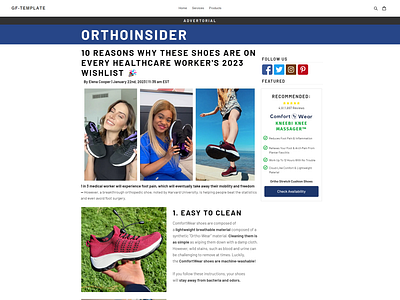 OrthoInsider Advertorial Page On Gempages gempages advertorial page gempages expert gempages sales funnel expert gempages template prebuilt gempages funnel