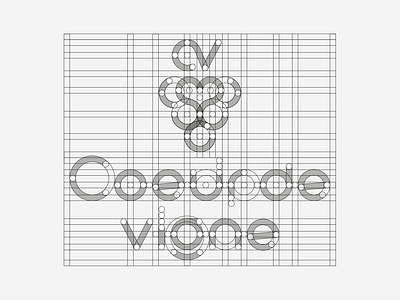 PROTOTYPE - GRID - COEUR DE VIGNE branding champagne design font grapes graphic design grid icon identity illustration logo marks prototype school symbol type types typography ui wine