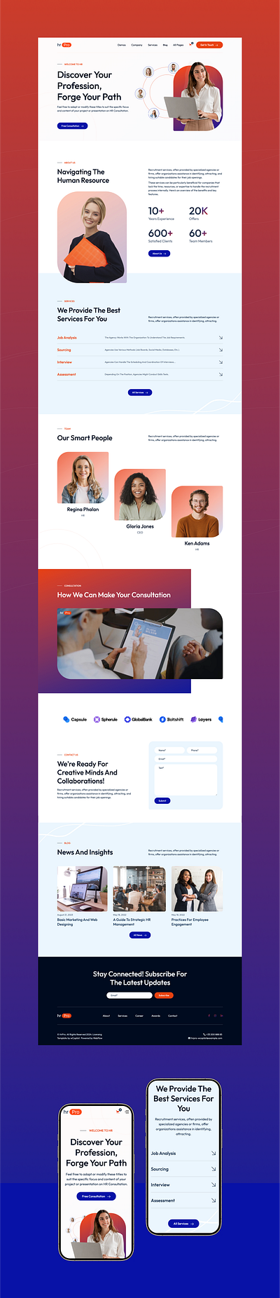 HrPro figma design human resource professional template recruiting webflow template responsive design ui ui design webflow webflow design webflow designer webflow template webflow website website design website designer website template