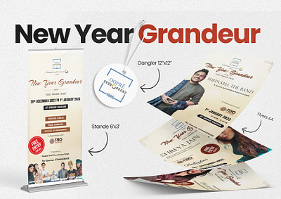 Event Branding - New Year Grandeur brand identity brochures event branding flyers hoardings standees