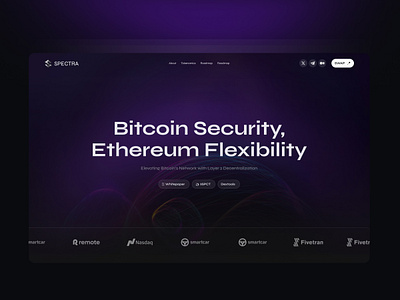 Crypto Landing Page bitcon blockchain coin crypto platform cryptocurrency website dapp dark exchange financial landing page saas staking token trading web design web3 website