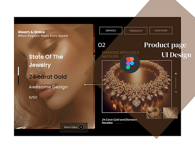 Elegant Product Page UI Design figma product page ui web