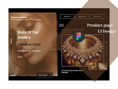 Elegant Product Page UI Design figma product page ui web