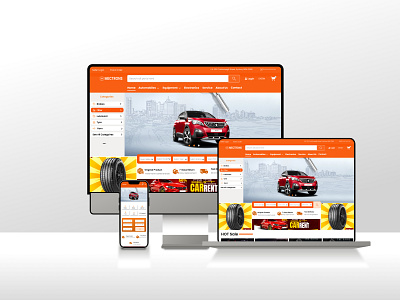 Mectrons Automobile parts bussines design graphic design illustration landing landing page live ui ui design uiux ux web web design website