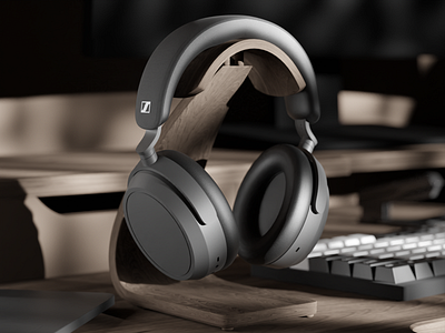 Sennheiser Momentum 4 3d 3d art 3d model 3d modeling blender concept art design headphones headset momentum 4 sennheiser