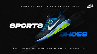 Nike Shoe - Social media post concept concept design graphic design nike nikeshoes photoshop shoes socialmedia sports typography