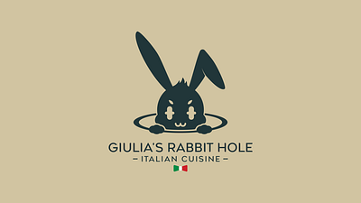 Giulia's Rabbit Hole branding design graphic design illustration logo