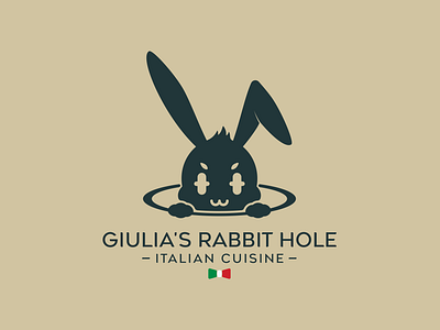 Giulia's Rabbit Hole branding design graphic design illustration logo