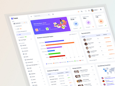 Trezo - Multi-Framework Admin Dashboard Template admin template ecommerce envytheme lms multi framework project management uidesign uxdesign uxresearch