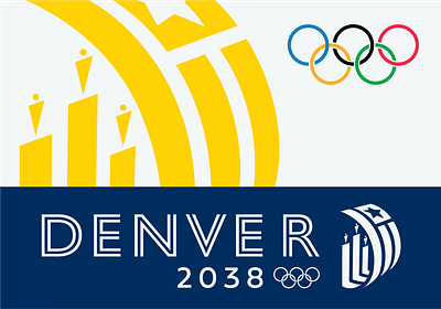 Denver 2038 Olympic Bid 2038 city colorado denver graphic design municipal olympics