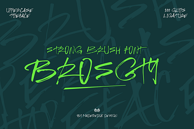 Brosgty Brush Font album cover font brand identity font branding font brush font christmas font fashion font grunge font halloween font hand drawn font handlettering font headline font horror font logotype magazine font movie font poster font rough font scratch font sports font