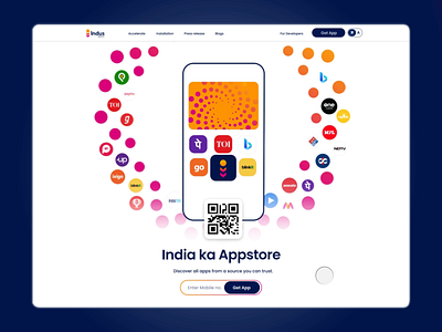 Indus Appstore - Live Project | Web Experience app appstore branding casestudy creative creative design dashboard design developerdashboard finance fintech google googleplaystore illustration indusappstore micro interaction phonepe ui uiux userinterface