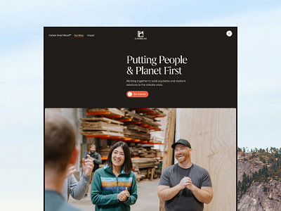 Cambium — Story clean climate eco environment manufacturing planet story storytelling supply chain sustainability team trees ui values web webdesign website wood