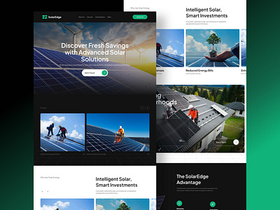 Solar Panel Company Website solar panel company website solar panel landing page design solar panel ui design solar panel ui ux design solar panel ui web design solar ui design ui ui design ui ux