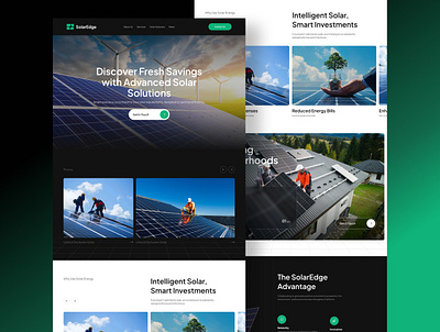 Solar Panel Company Website solar panel company website solar panel landing page design solar panel ui design solar panel ui ux design solar panel ui web design solar ui design ui ui design ui ux