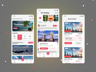 Travel App UI advanture agency app design dribbble firqah firqah lab mobile app tourist travel travel app ui uiux