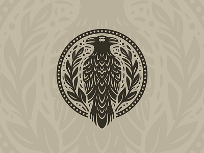 Mystic crow branding logo plant