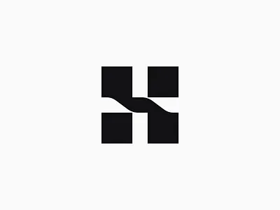 H mark. Logo collection h square squares icon logo logotype mark logomark minimalistic minimalism