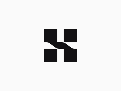 H mark. Logo collection h square squares icon logo logotype mark logomark minimalistic minimalism