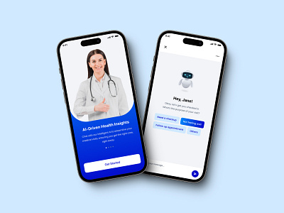 App Design for AI Triage ai app app design chatbot design healthcare app design healthcare chatbot healthcare chatbot app ios app design mobile design ui ui design uiux user experience design user interface design