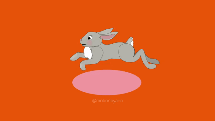 Rabbit GIFs 2d animation animation graphic design motion graphics