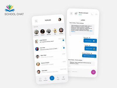 School Chat App chat chat app communication school school chat