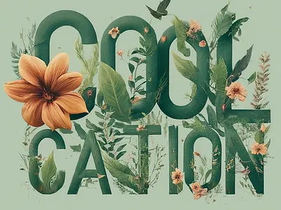 Floral Typography typography