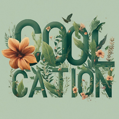 Floral Typography typography