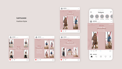 Fashion Style Instagram Feed branding graphic design